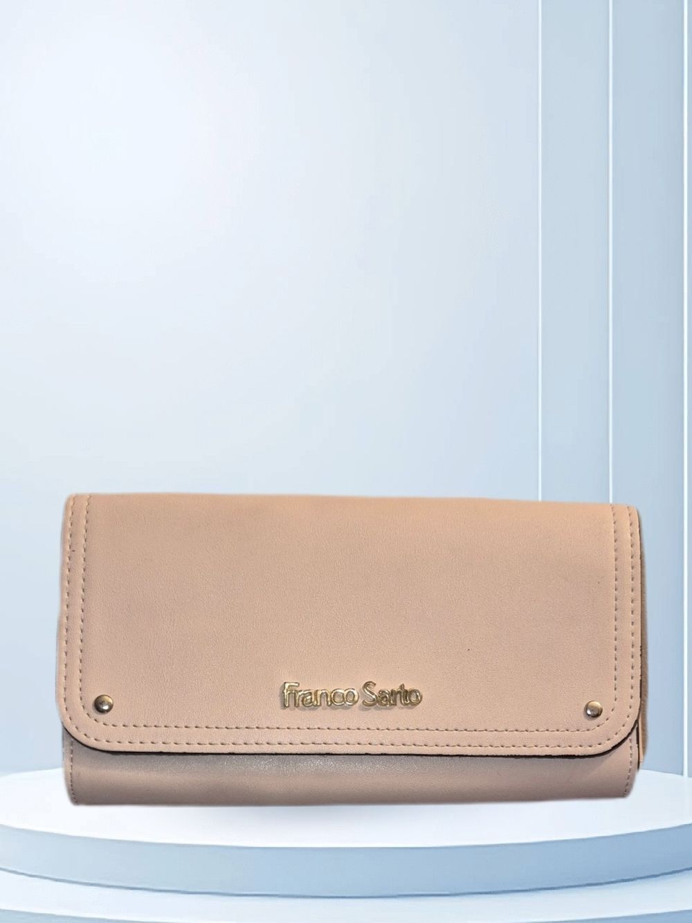 Franco Sarto Women's Beige Clutch Wallet
